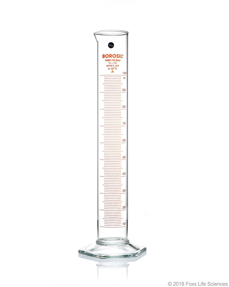 Borosil Graduated Measuring Cylinders, Hexagonal Base - LabShopNow.com