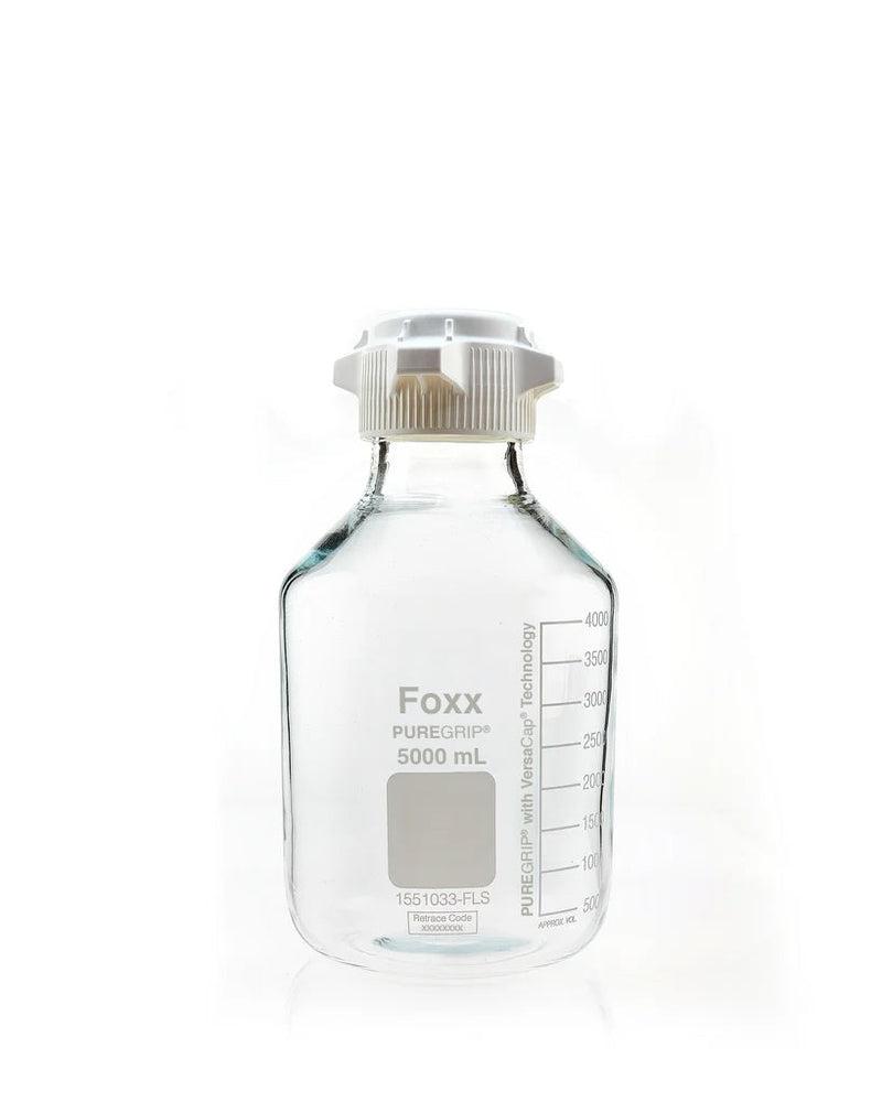 PUREGRIP® Reusable Clear Glass Carboy, Round - LabShopNow.com