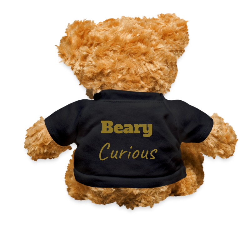 "BEARY Curious" - Teddy Bear SoftToy Plushy - black