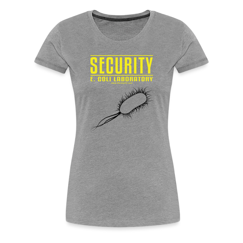 "Security E. Coli Laboratory" - Women’s Premium T-Shirt - heather gray