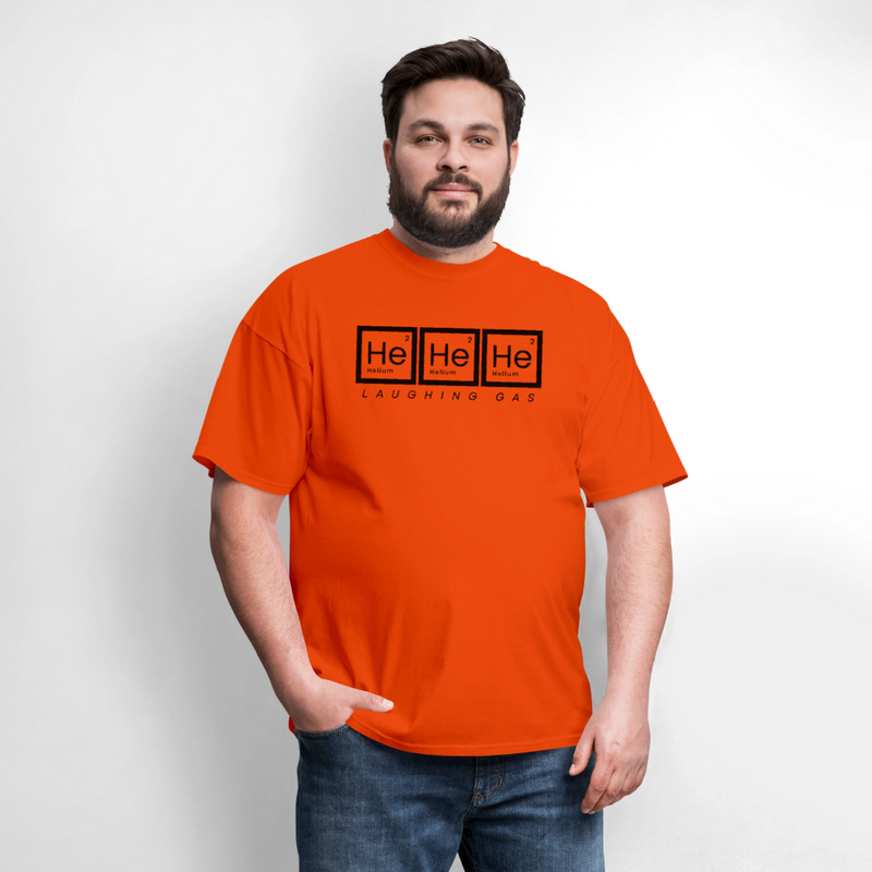 He He He - Helium - Laughing Gas - Men's T-Shirt | GILDAN 5000 - orange