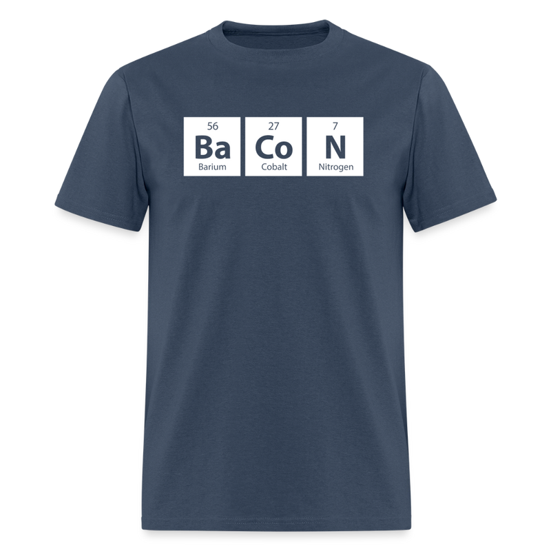 "BACON" - Funny Quotes - Men's T-Shirt | GILDAN 5000 - blue dusk