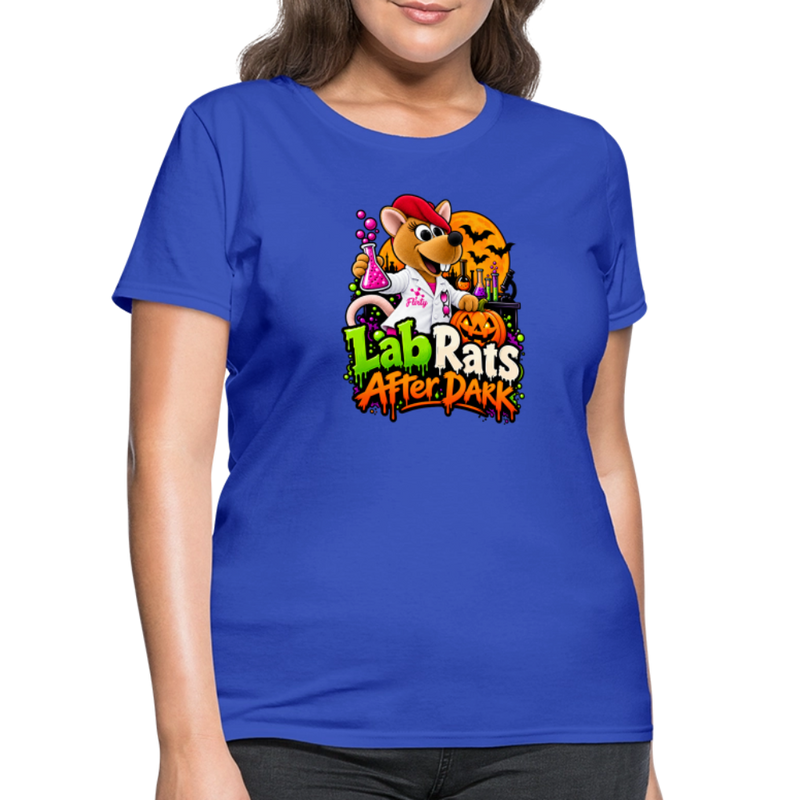 Flirty Lab Rats after Dark - Halloween Women's T-Shirt - royal blue