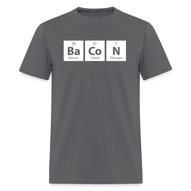 "BACON" - Funny Quotes - Men's T-Shirt | GILDAN 5000 - charcoal