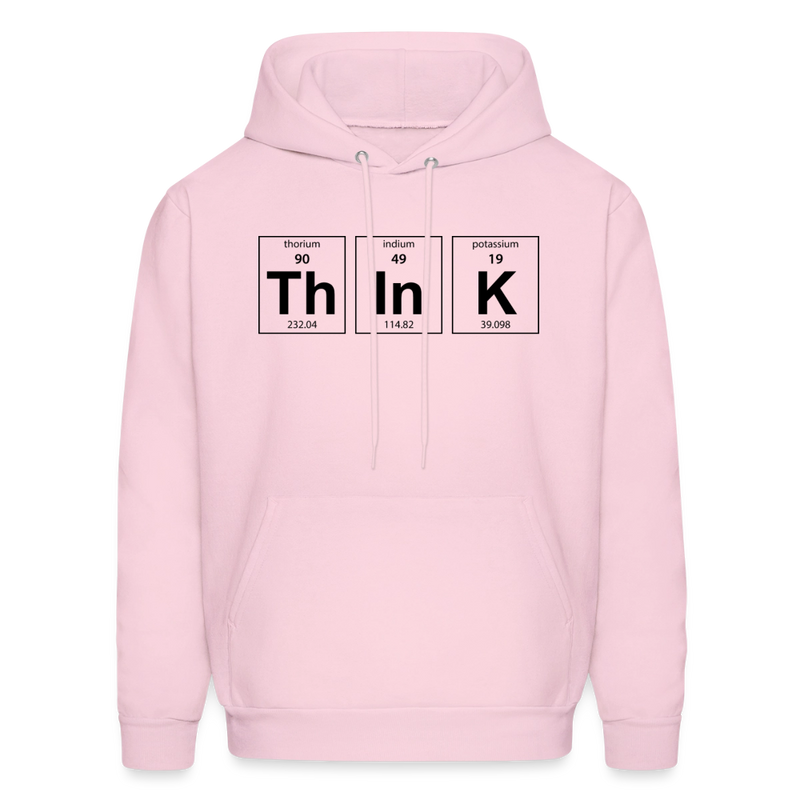"Think" - Men's Hoodie - pale pink