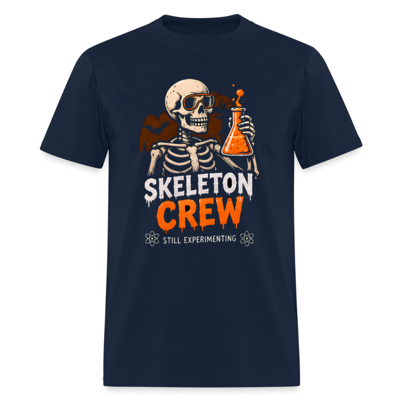 Skeleton Crew Halloween Men's T-Shirt - navy