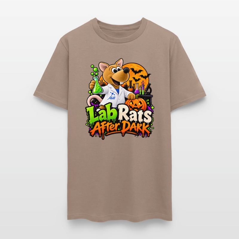Matt - Lab Rats after Dark - Halloween Men's T-Shirt - safari