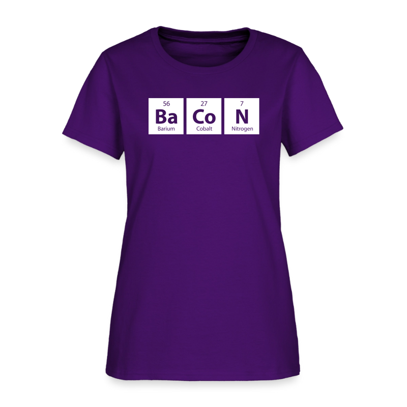 "BACON" - Funny Quotes - Women's T-Shirt - purple