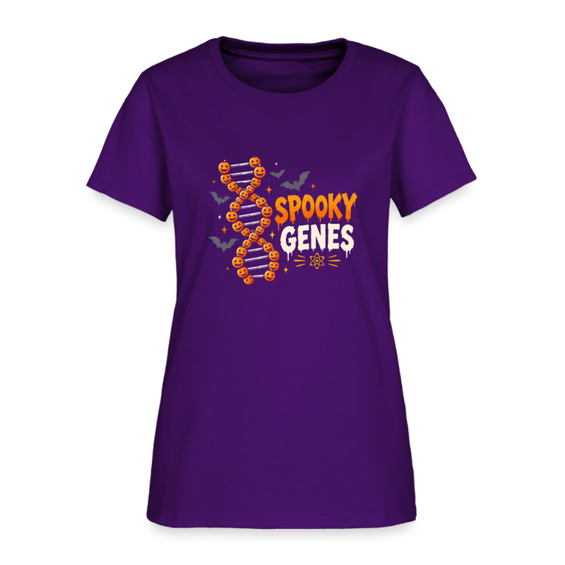 Spooky Genes Halloween Women's T-Shirt - purple