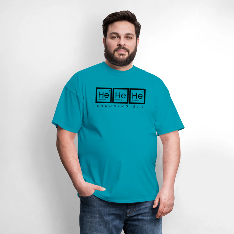 He He He - Helium - Laughing Gas - Men's T-Shirt | GILDAN 5000 - turquoise