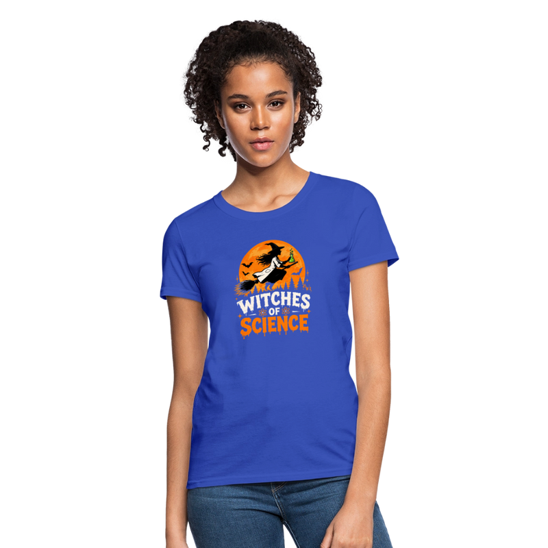 Witches of Science Halloween Women's T-Shirt - royal blue