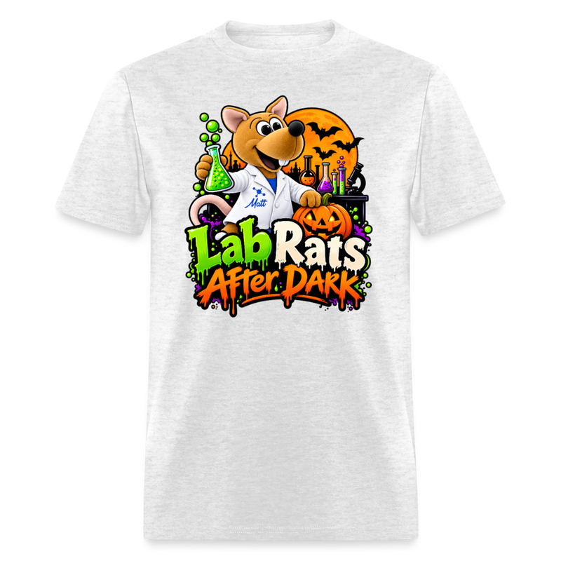 Matt - Lab Rats after Dark - Halloween Men's T-Shirt - light heather gray
