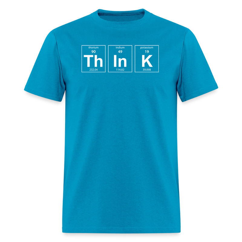 "Think" - Men's T-Shirt | GILDAN 5000 - turquoise