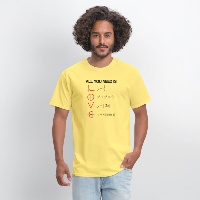 "All You Need Is LOVE" - Men's T-Shirt | GILDAN 5000 - cornsilk