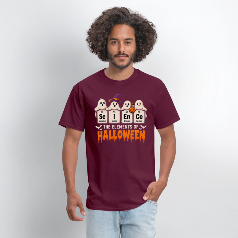 Elements of Halloween Men's T-Shirt - burgundy