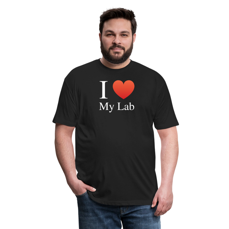 Fitted Cotton/Poly T-Shirt by Next Level - black
