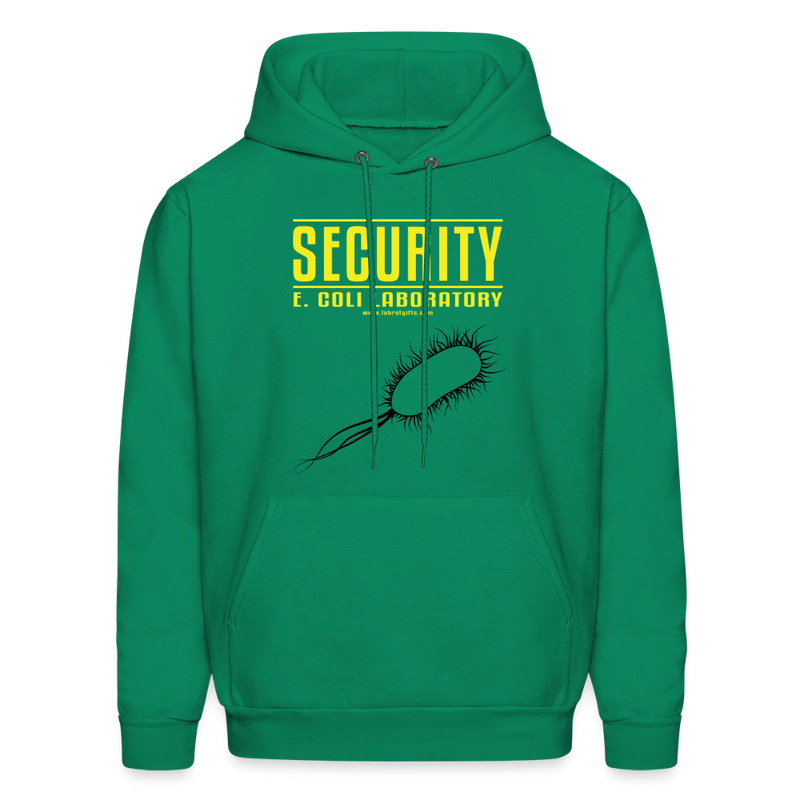 "Security E. Coli Laboratory" - Men's Hoodie - kelly green