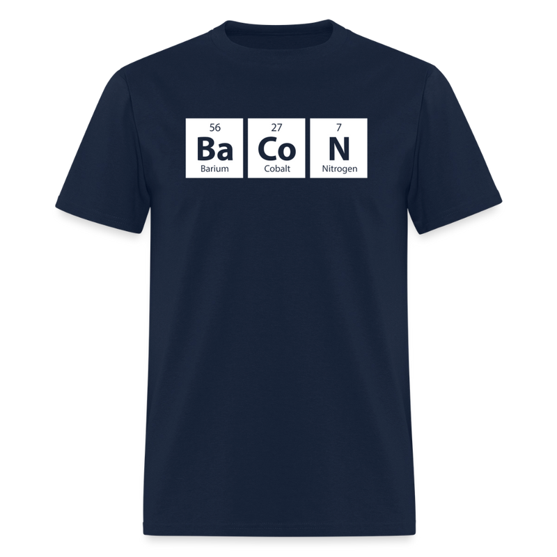 "BACON" - Funny Quotes - Men's T-Shirt | GILDAN 5000 - navy