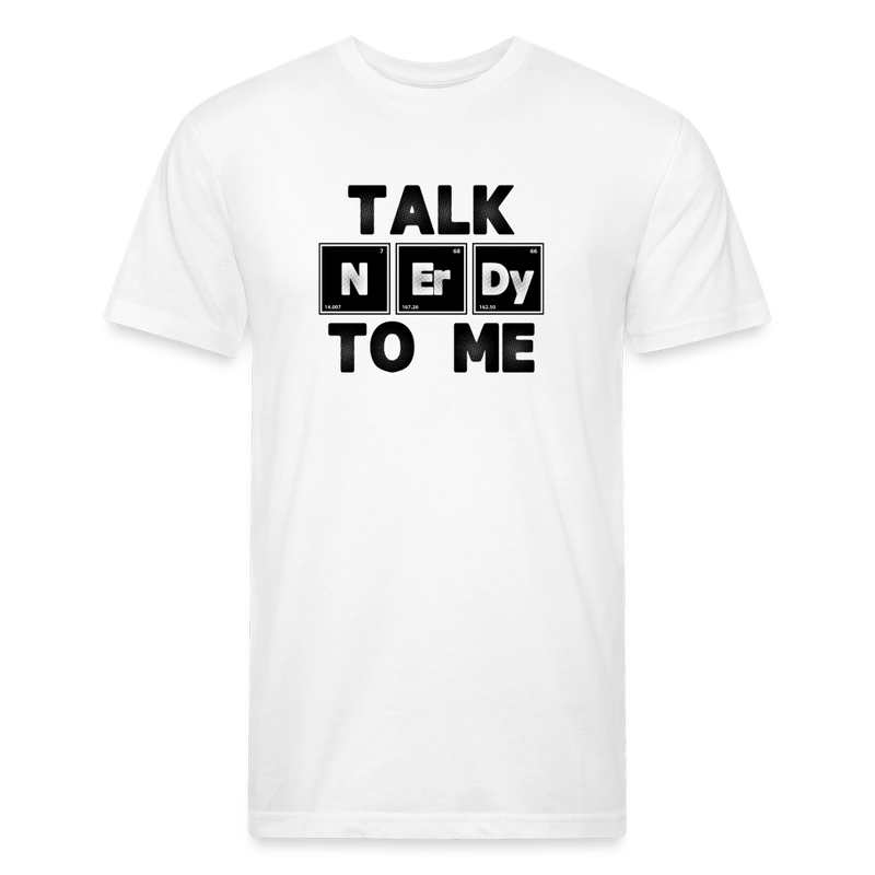 Fitted Cotton/Poly T-Shirt by Next Level - white