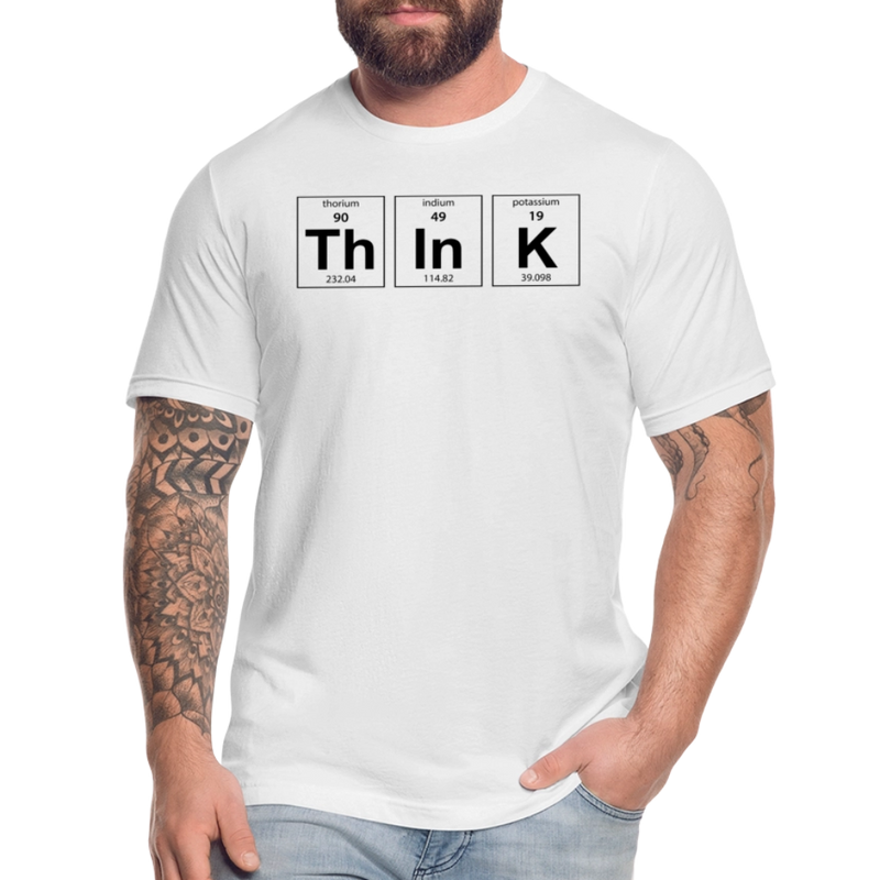 THINK - Unisex Jersey T-Shirt by Bella + Canvas - white