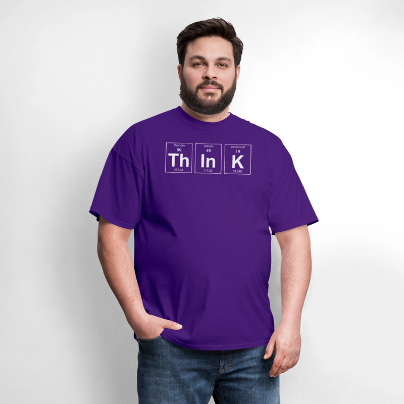 "Think" - Men's T-Shirt | GILDAN 5000 - purple