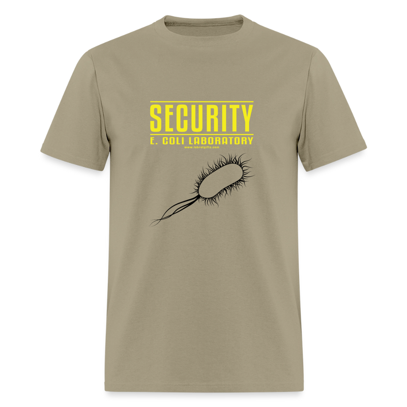 "Security E. Coli Laboratory" - Men's T-Shirt | GILDAN 5000 - khaki