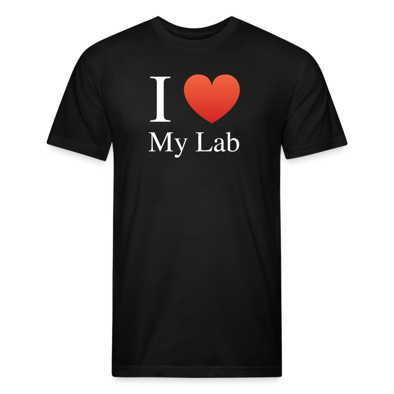 Fitted Cotton/Poly T-Shirt by Next Level - black