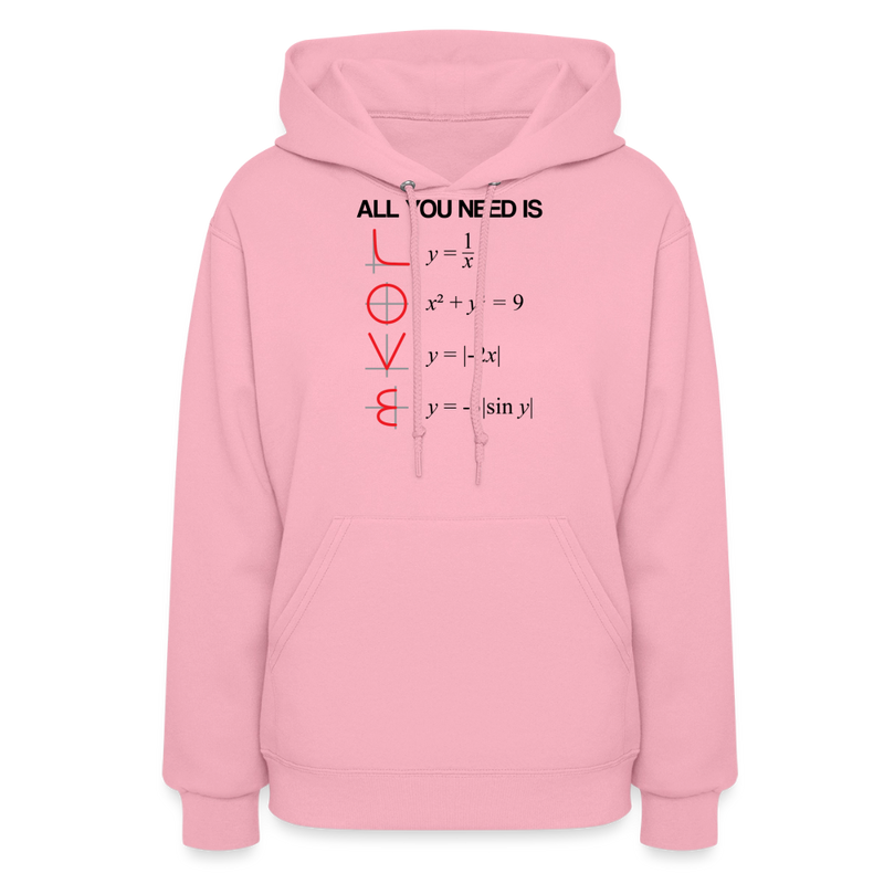 "All You Need is Love" - Women's Hoodie - classic pink
