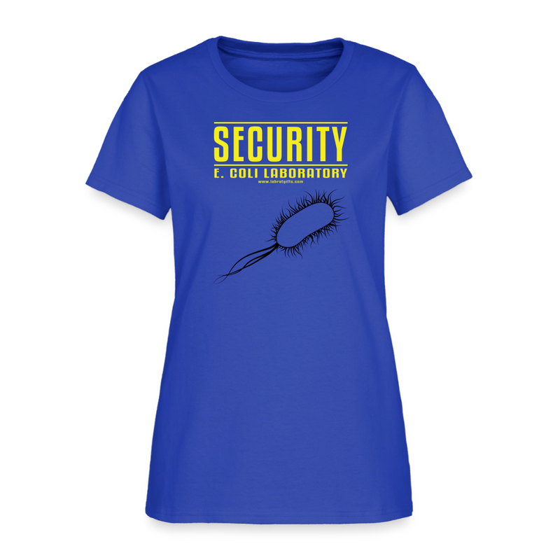 "Security E. Coli Laboratory" - Women's T-Shirt - royal blue