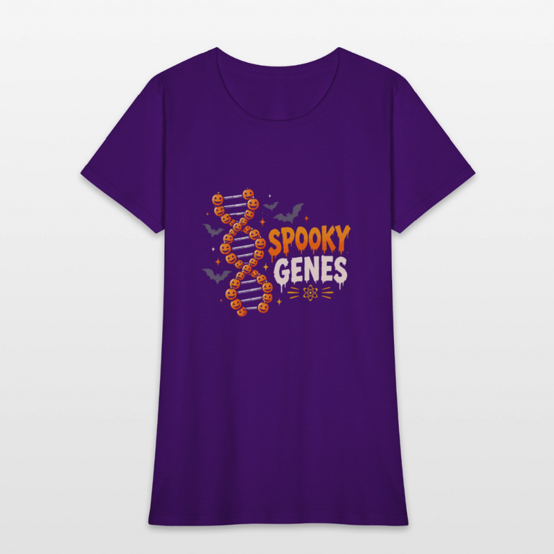 Spooky Genes Halloween Women's T-Shirt - purple