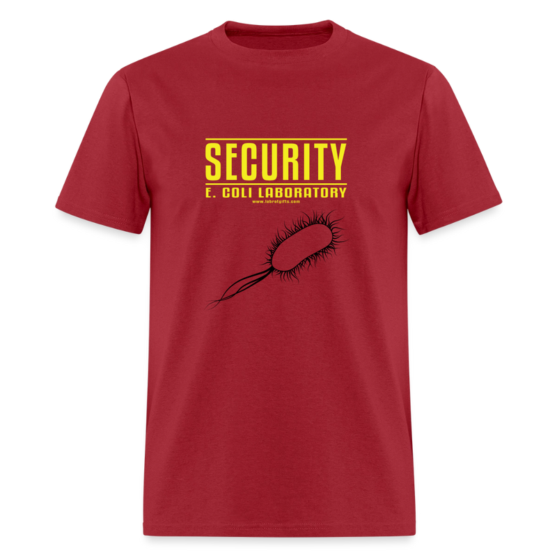 "Security E. Coli Laboratory" - Men's T-Shirt | GILDAN 5000 - dark red