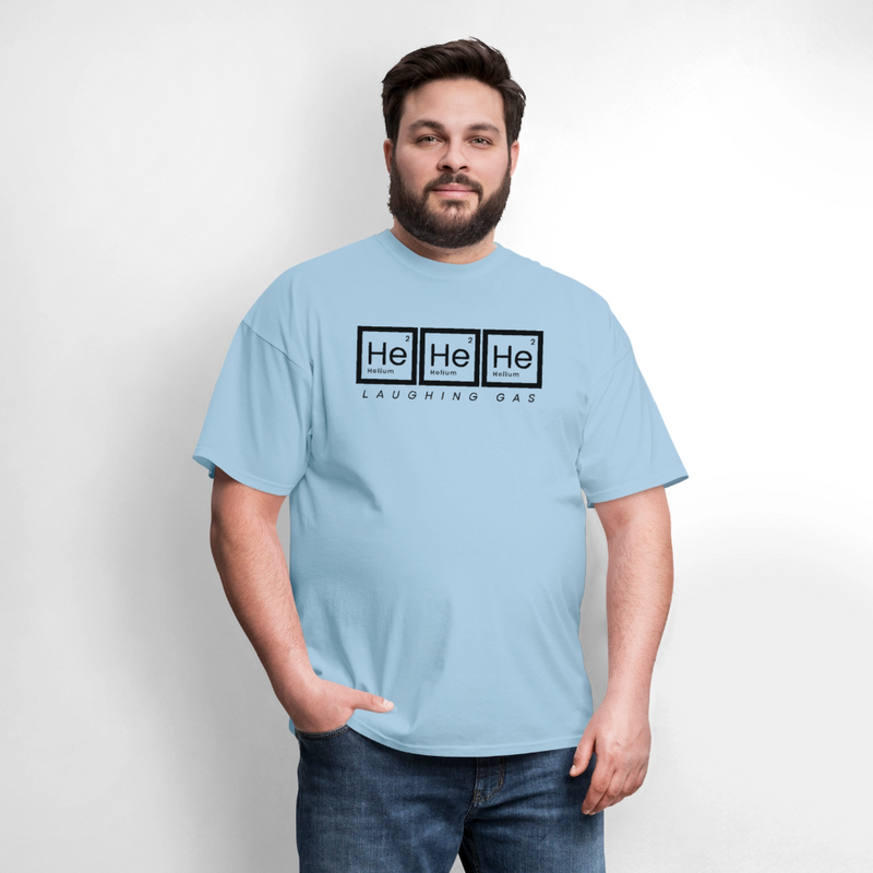 He He He - Helium - Laughing Gas - Men's T-Shirt | GILDAN 5000 - powder blue