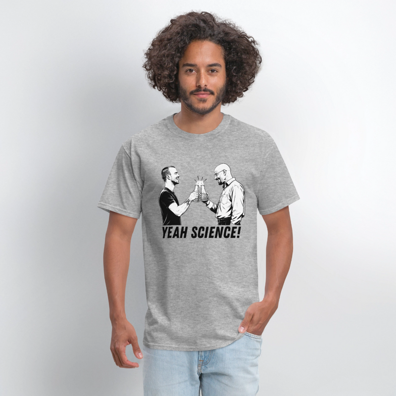 "Yeah Science" - Breaking Bad - Men's T-Shirt | GILDAN 5000 - heather gray