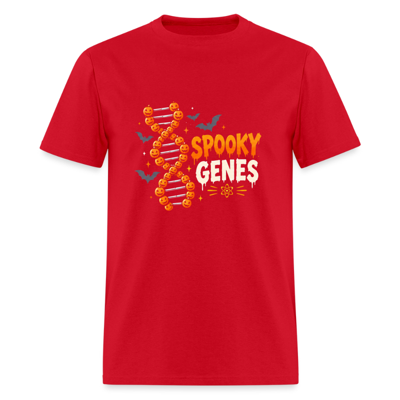 Spooky Genes Halloween Men's T-Shirt - red
