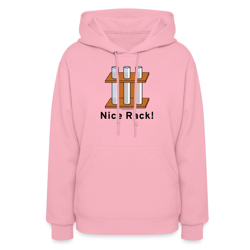 "Nice Rack" - Women's Hoodie - classic pink