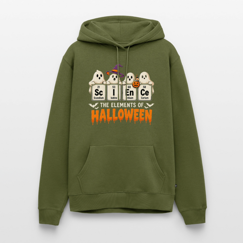Elements of Halloween Men’s Premium Hoodie - khaki green