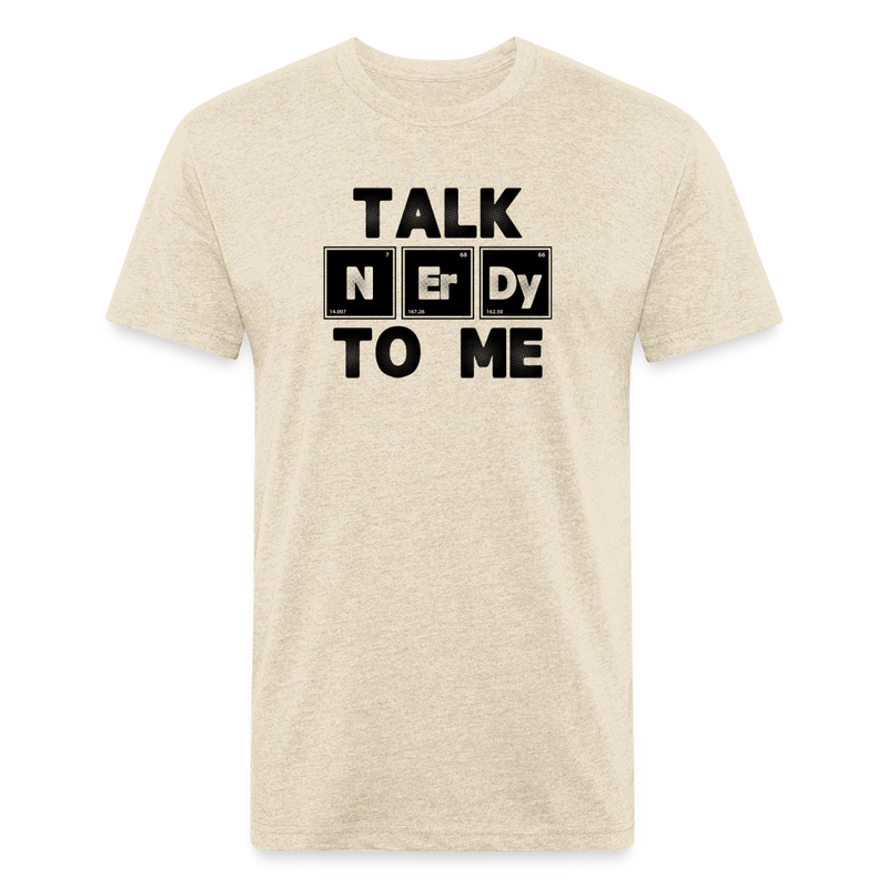 Fitted Cotton/Poly T-Shirt by Next Level - heather cream