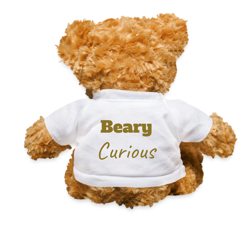 "BEARY Curious" - Teddy Bear SoftToy Plushy - white