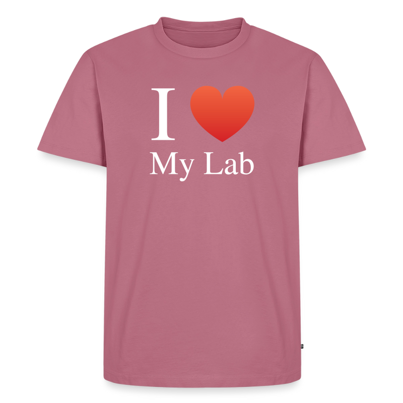 "I Love My Lab" - Men's Premium T-Shirt - mauve