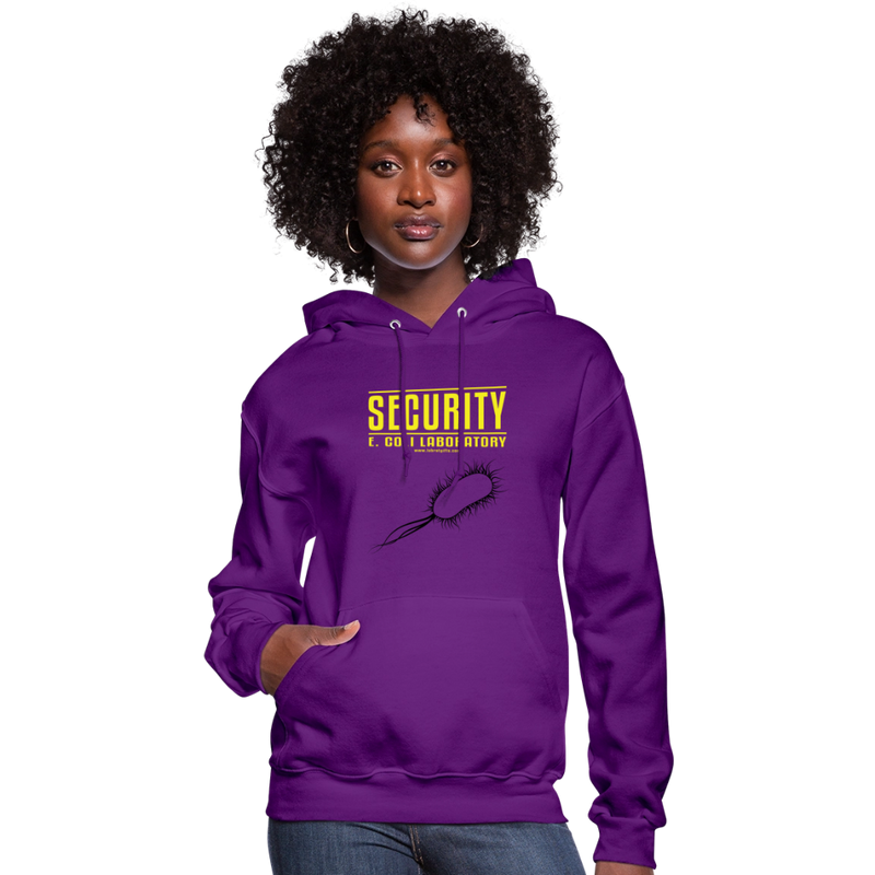 "Security E. Coli Laboratory" - Women's Hoodie - purple