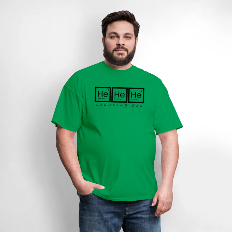He He He - Helium - Laughing Gas - Men's T-Shirt | GILDAN 5000 - bright green