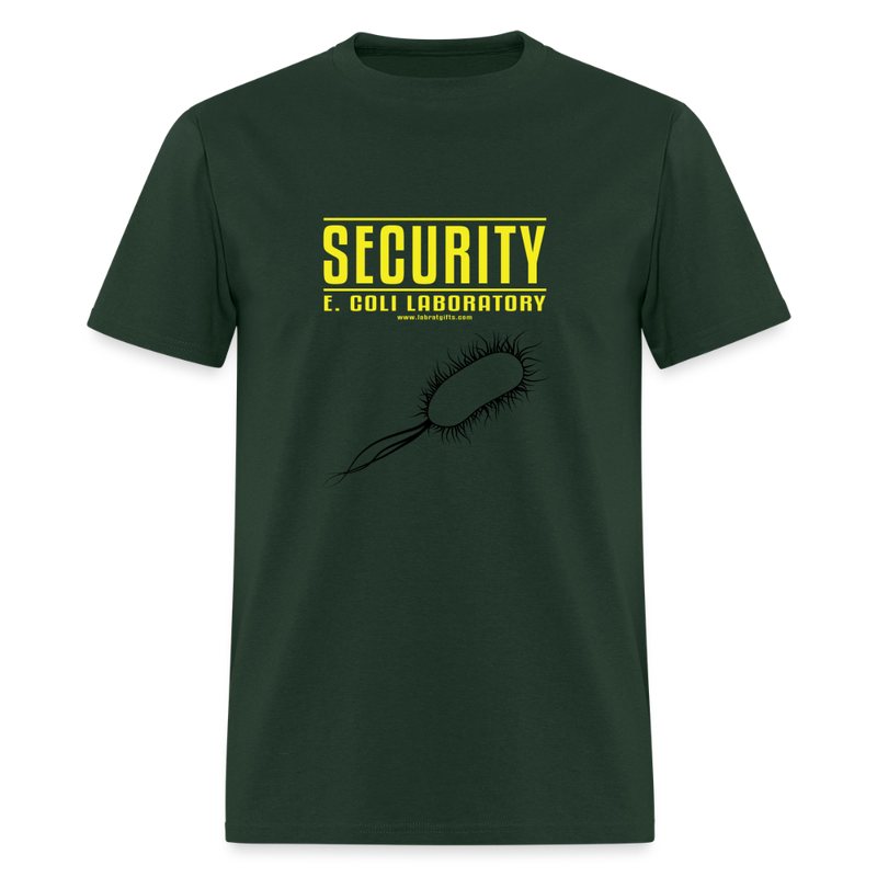 "Security E. Coli Laboratory" - Men's T-Shirt | GILDAN 5000 - forest green
