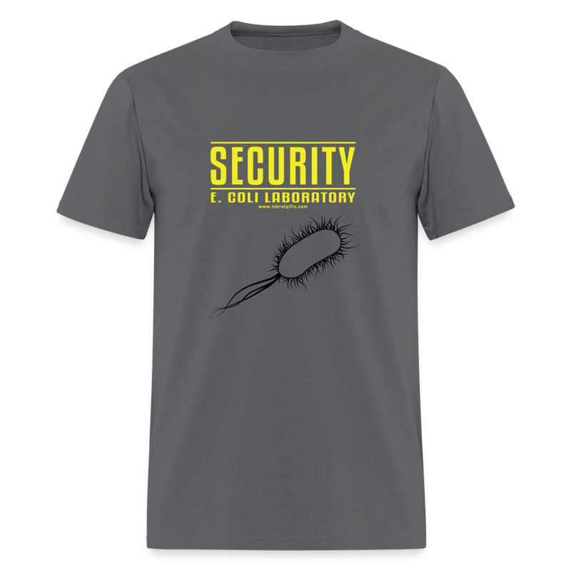 "Security E. Coli Laboratory" - Men's T-Shirt | GILDAN 5000 - charcoal