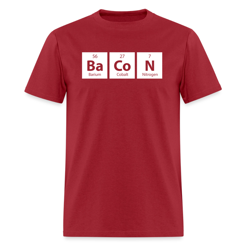 "BACON" - Funny Quotes - Men's T-Shirt | GILDAN 5000 - dark red