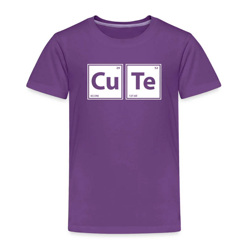 "CUTE" - Toddler Premium T-Shirt - purple
