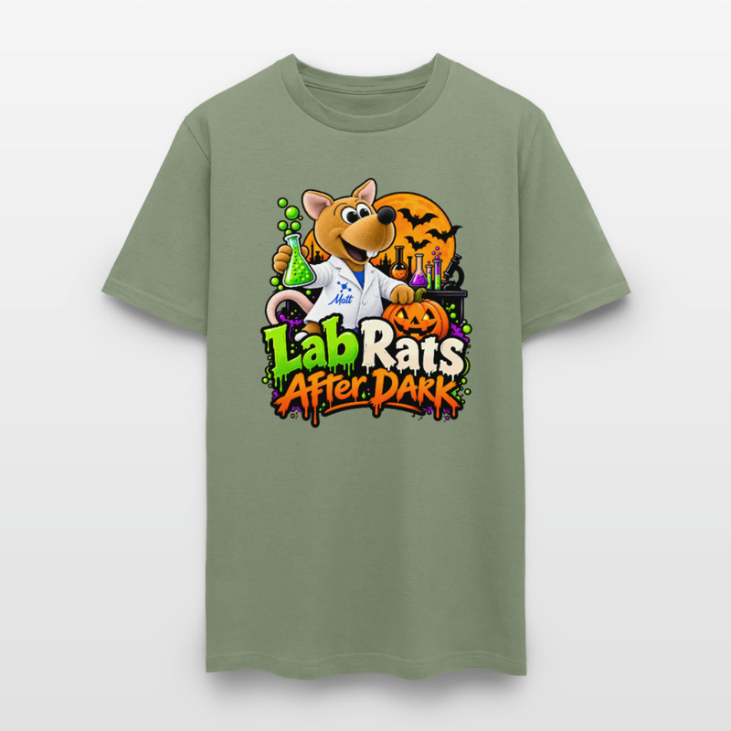 Matt - Lab Rats after Dark - Halloween Men's T-Shirt - military green