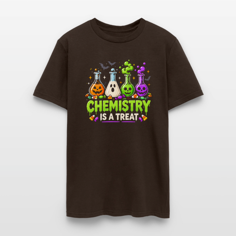 Chemistry is a Treat Halloween Men's T-Shirt - brown