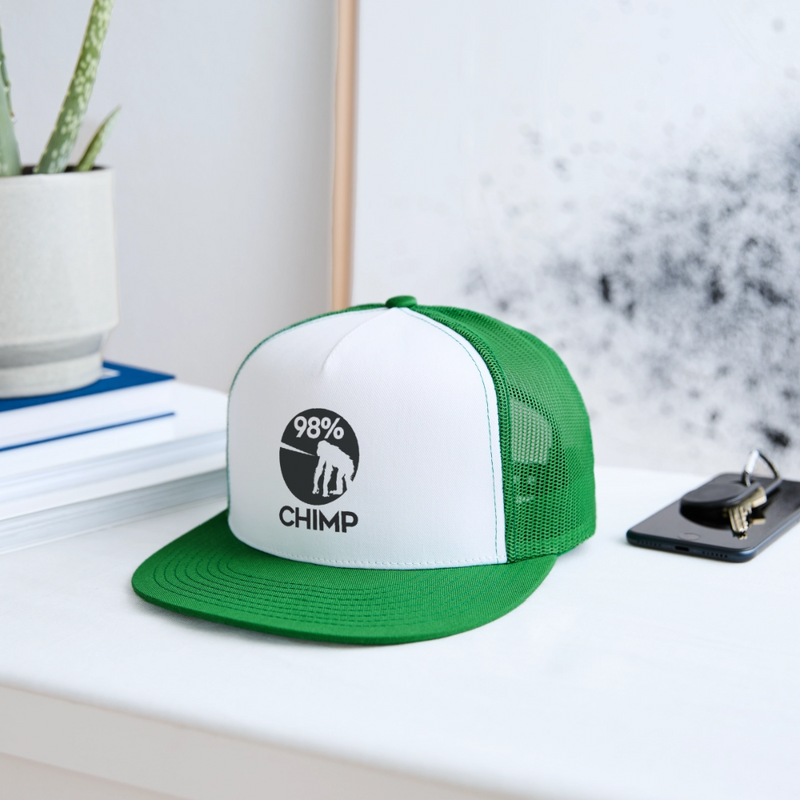 Trucker Hat - white/kelly green