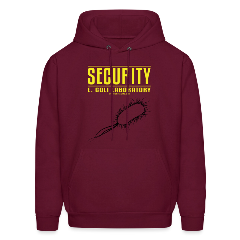 "Security E. Coli Laboratory" - Men's Hoodie - burgundy