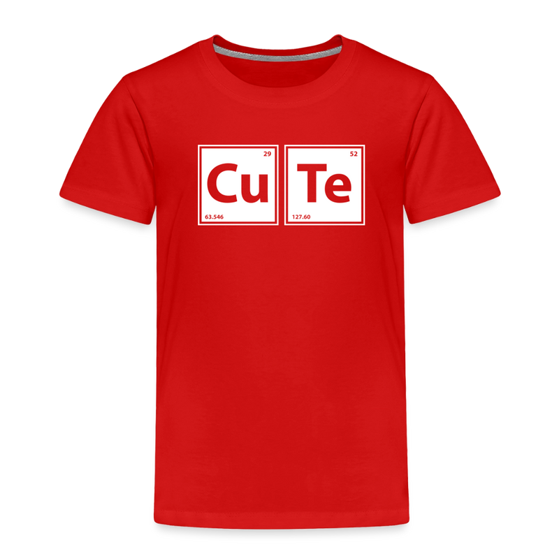 "CUTE" - Toddler Premium T-Shirt - red